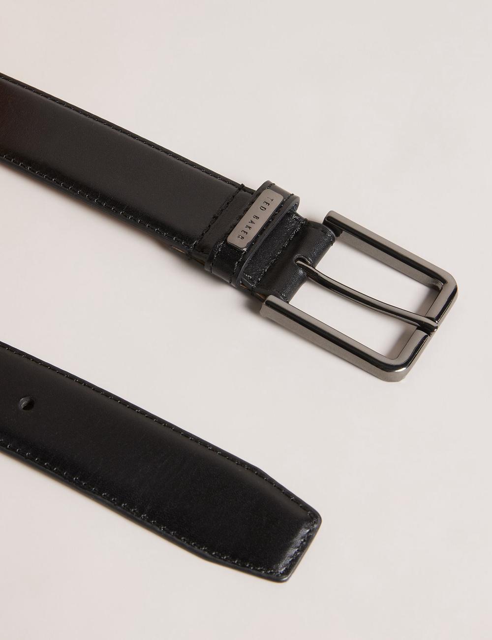 Ted Baker WIZERD | Japan  Polished Leather With Logo Hardware ベルト メンズ 黒 | Japan  IJHP-38021