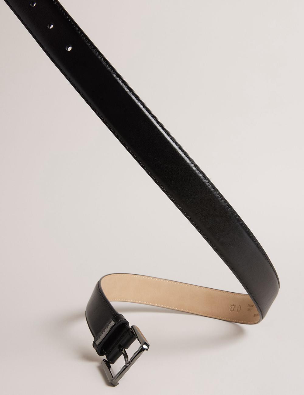 Ted Baker WIZERD | Japan  Polished Leather With Logo Hardware ベルト メンズ 黒 | Japan  IJHP-38021