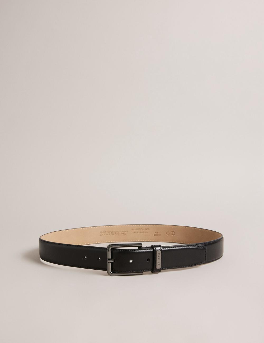 Ted Baker WIZERD | Japan  Polished Leather With Logo Hardware ベルト メンズ 黒 | Japan  IJHP-38021