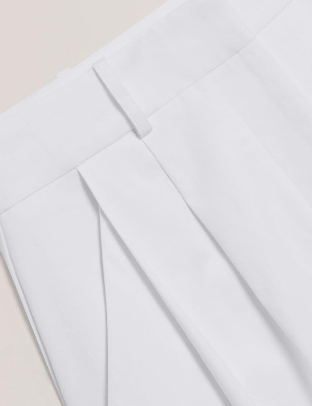 Ted Baker ZOZIA - Pleated High Waist Wide Leg ズボン レディース 白 | Japan  ERMO-52419